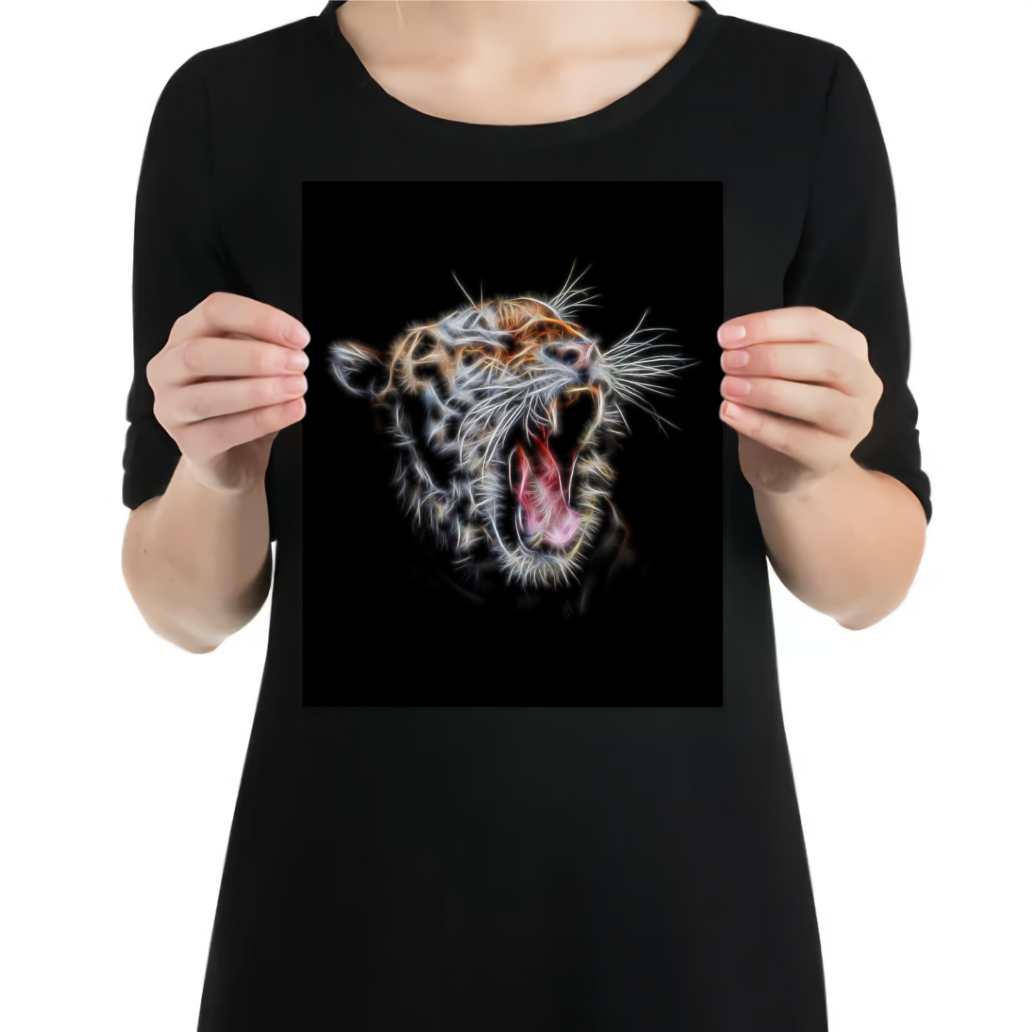 Tiger Aluminium Metal Wall Plaque