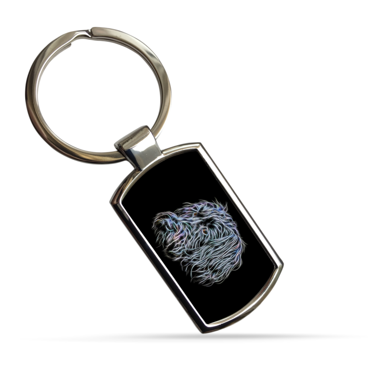 Schnoodle Metal Rectangle Keyring
