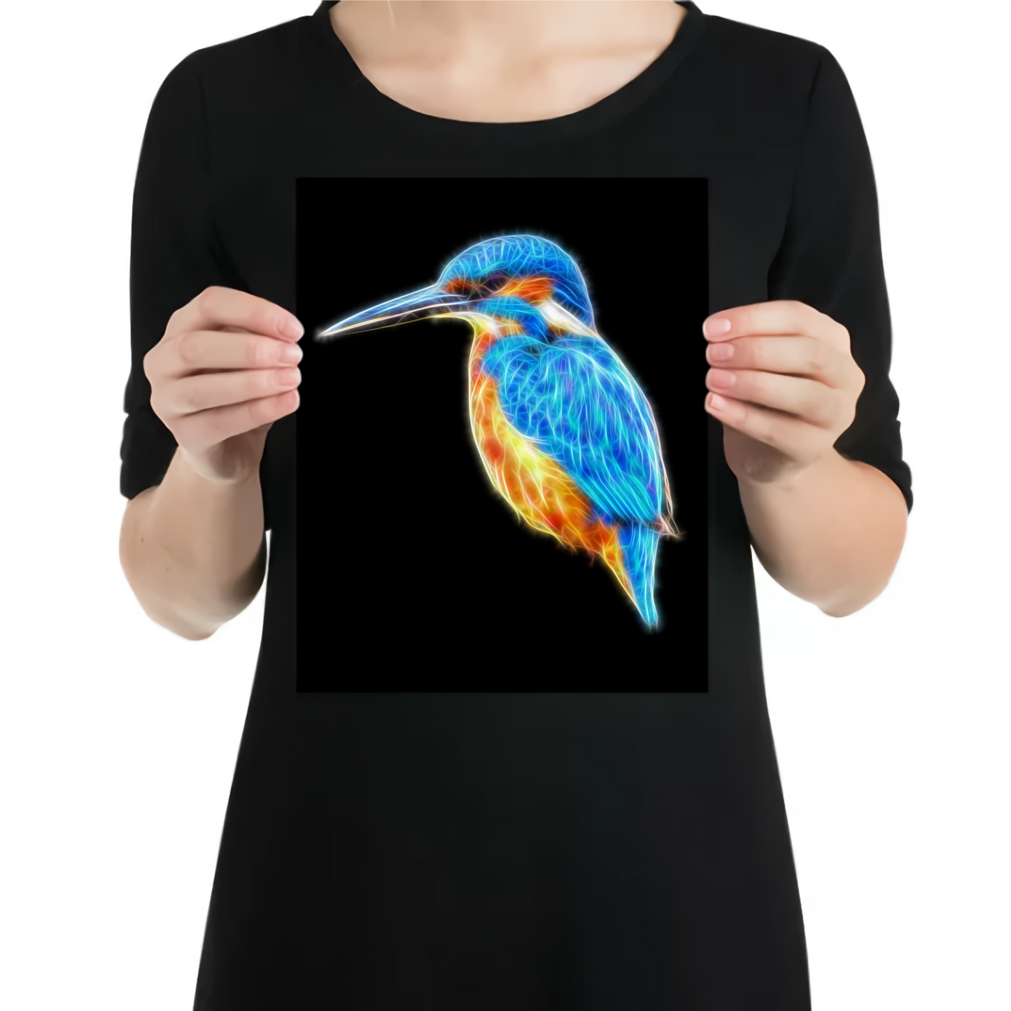Kingfisher Aluminium Metal Wall Plaque