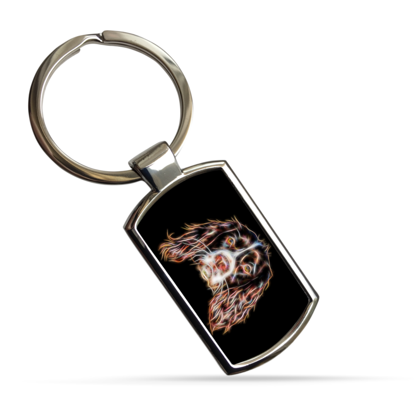 Springer Spaniel Metal Rectangle Keyring