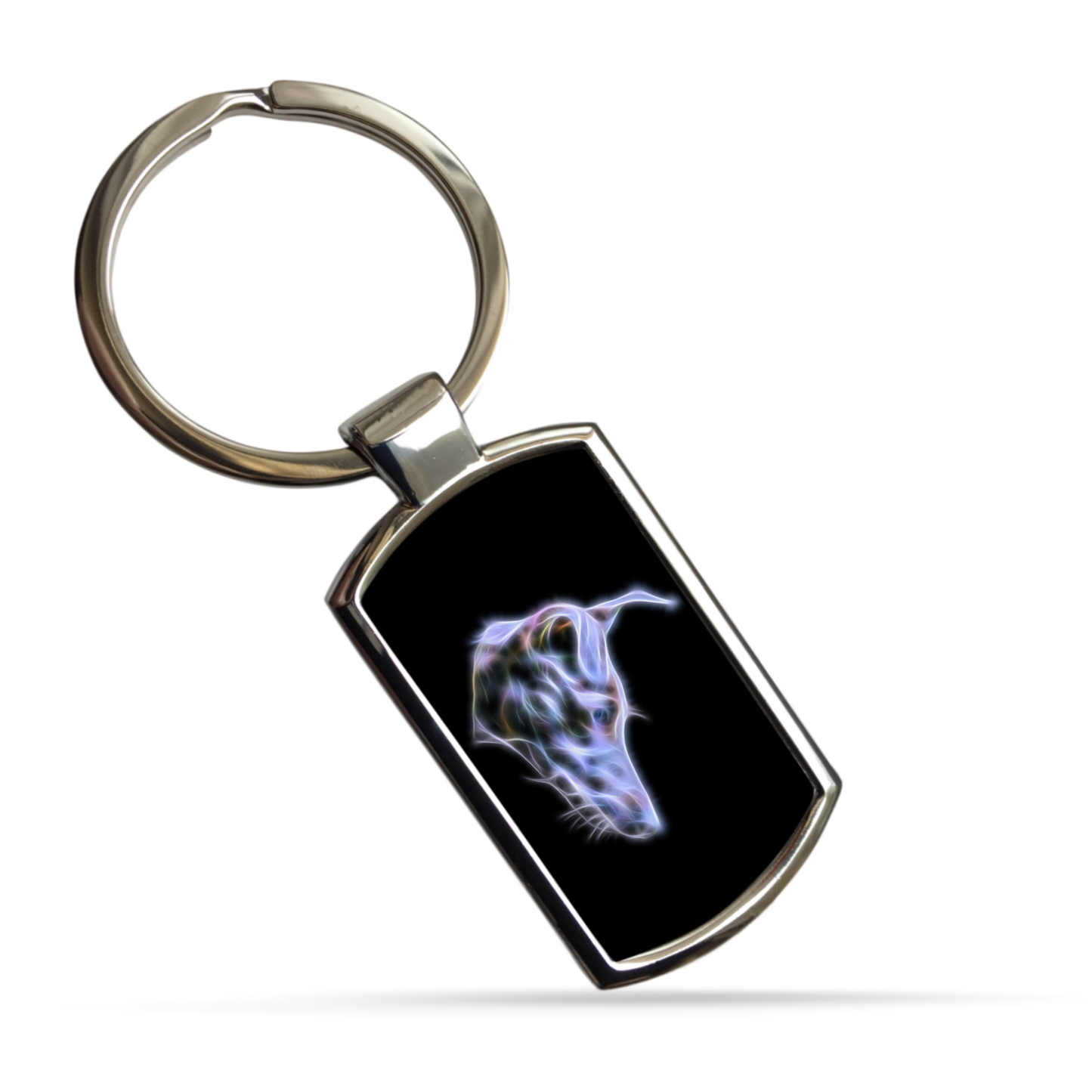 Blue Whippet Keychain