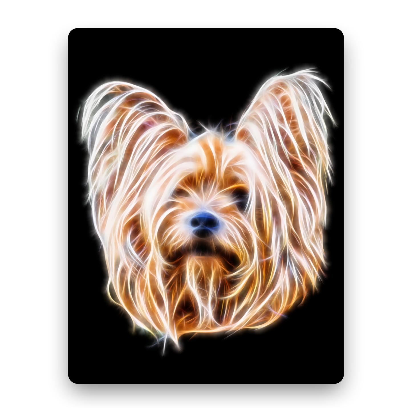 Yorkshire Terrier Metal Wall Plaque