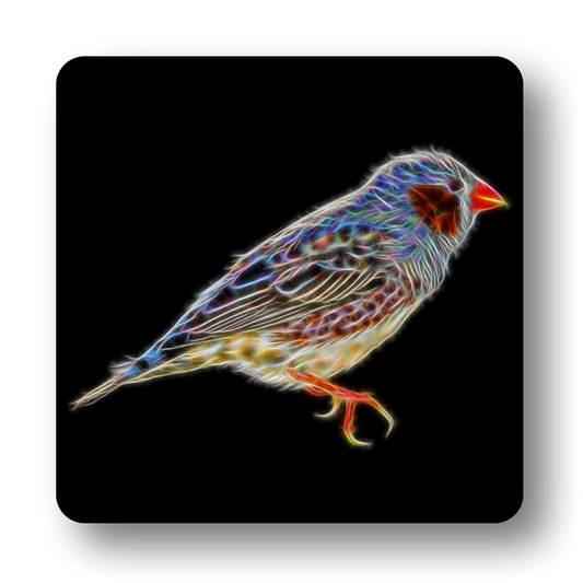 Zebra Finch Coaster