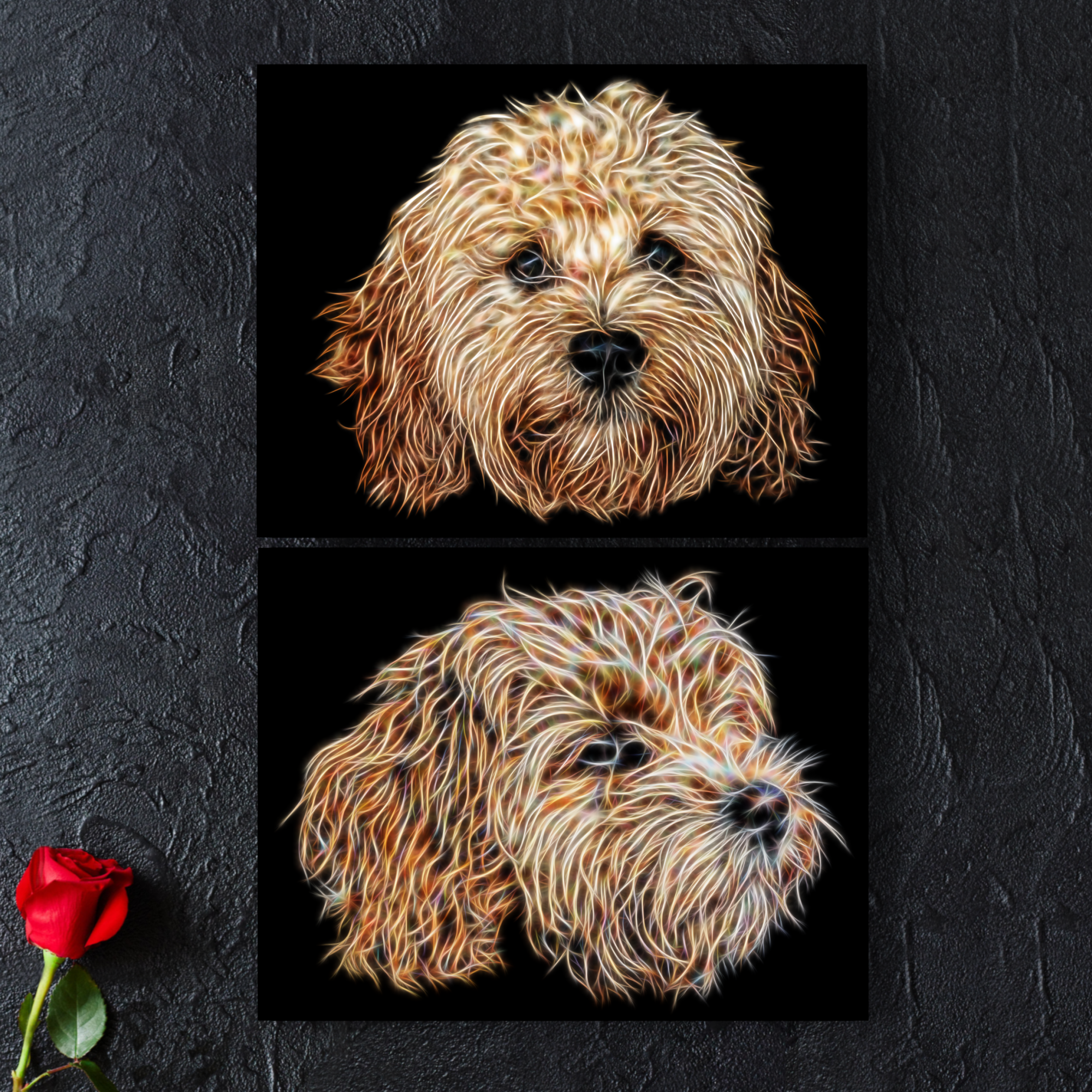 Phantom Abstract Cavapoo Cavapoo – Fractal Artworks