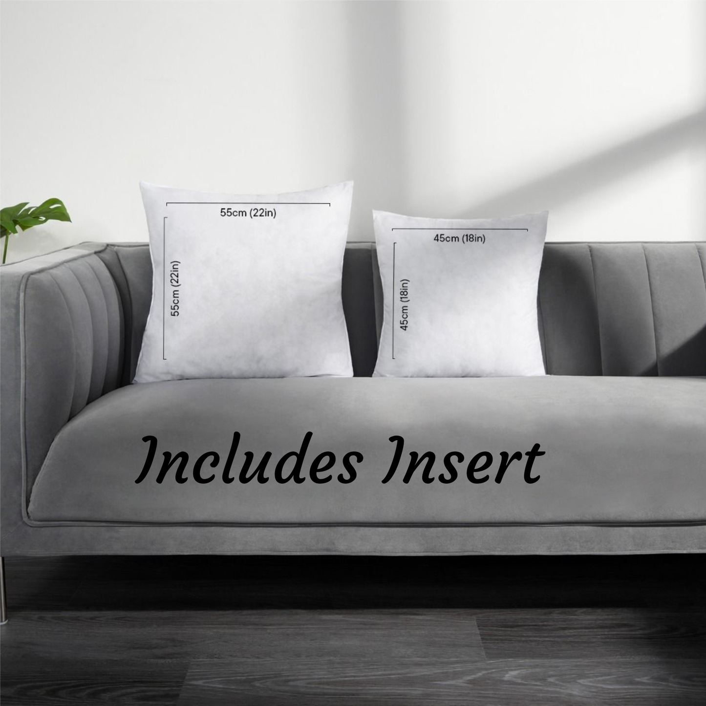 Black Chug Cushion with Pillow Insert