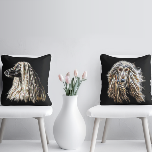 Afghan Hound Cushion with Pillow Insert
