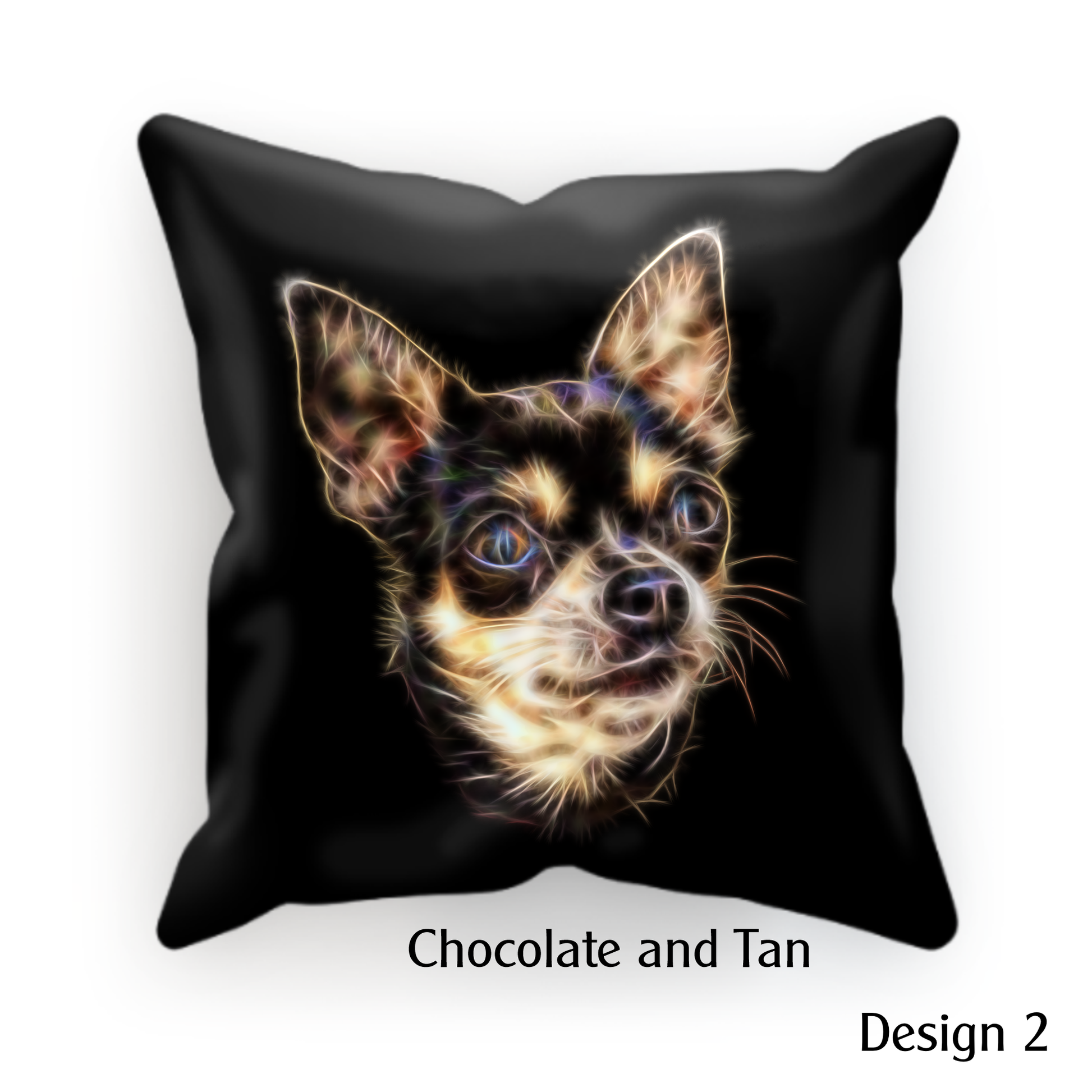 Chocolate and Tan Chihuahua Cushion
