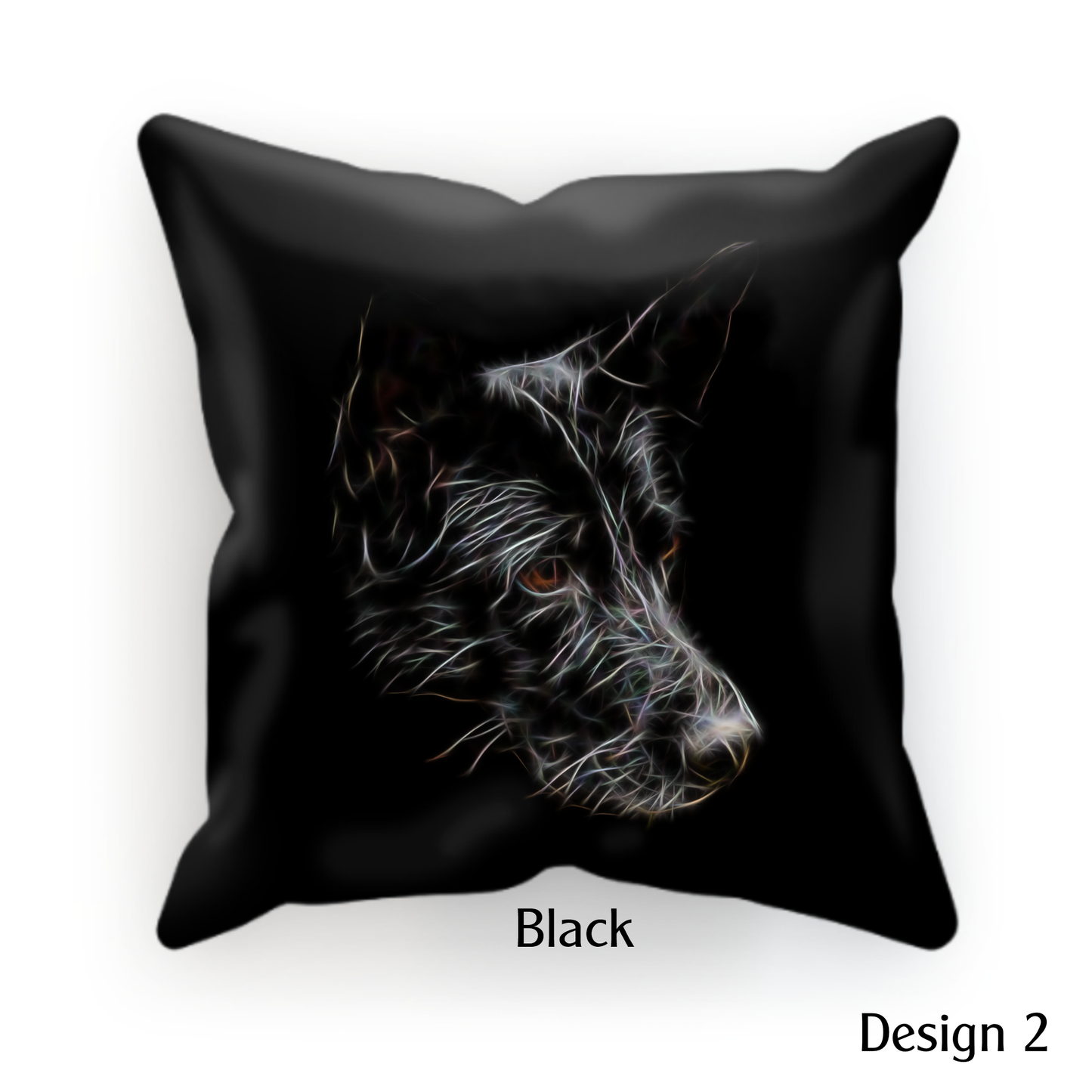 Black German Shepherd Cushion with Pillow Insert