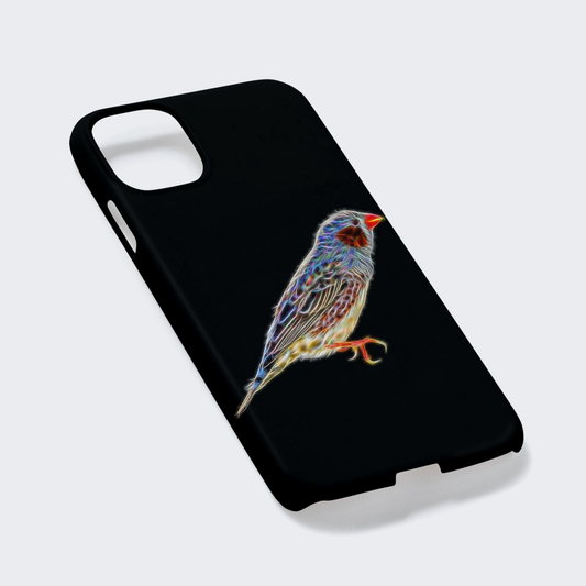 Bird Phone Case with Stunning Fractal Art Design. For Samsung or iPhone. Designs include Parrot Budgie Hawk Finch Eagle Cockatiel and more