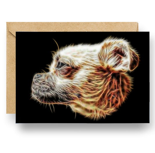 Chug Greeting Card with Stunning Fractal Art Design. Blank Inside for Birthdays or any other Occasion