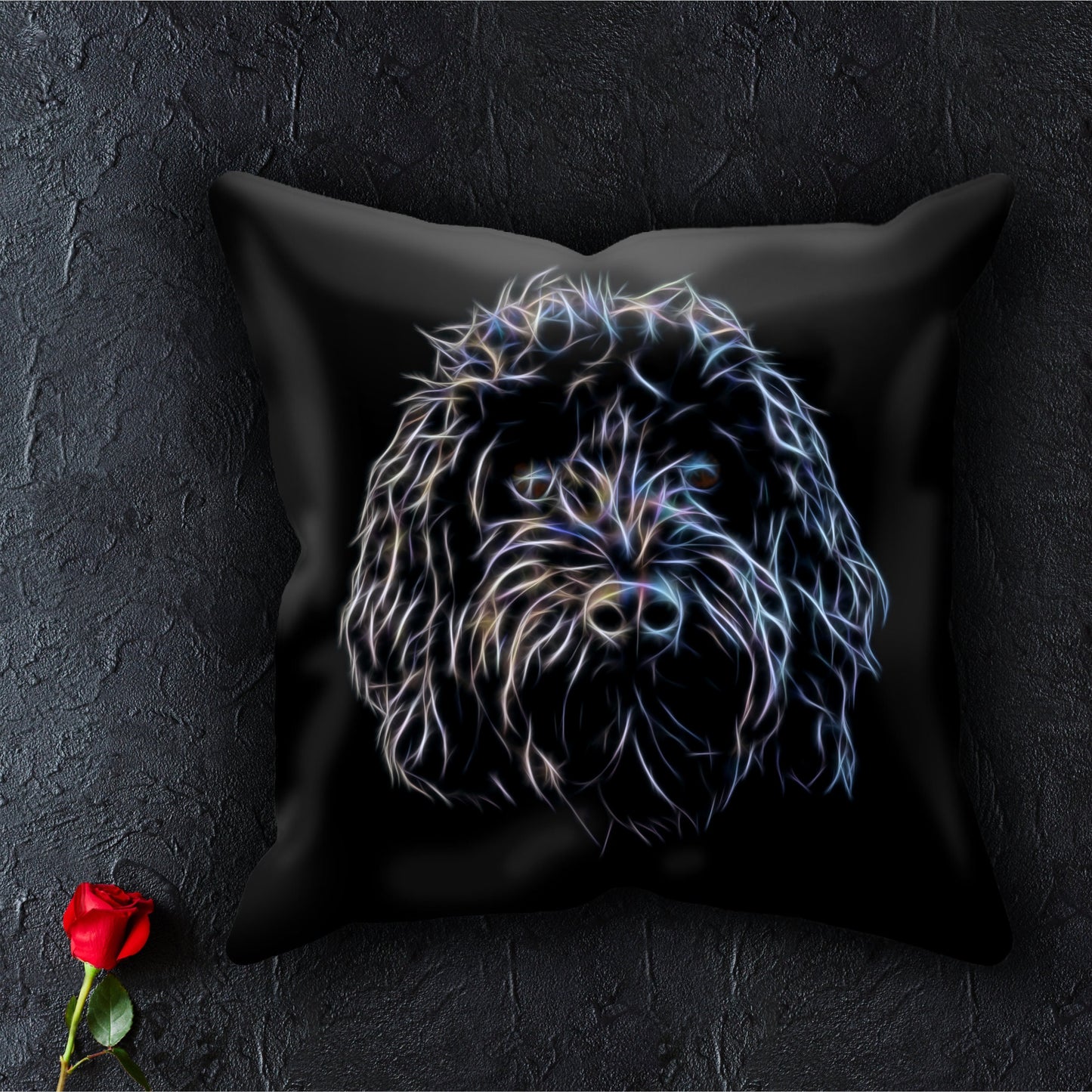 Black Cockapoo Cushion