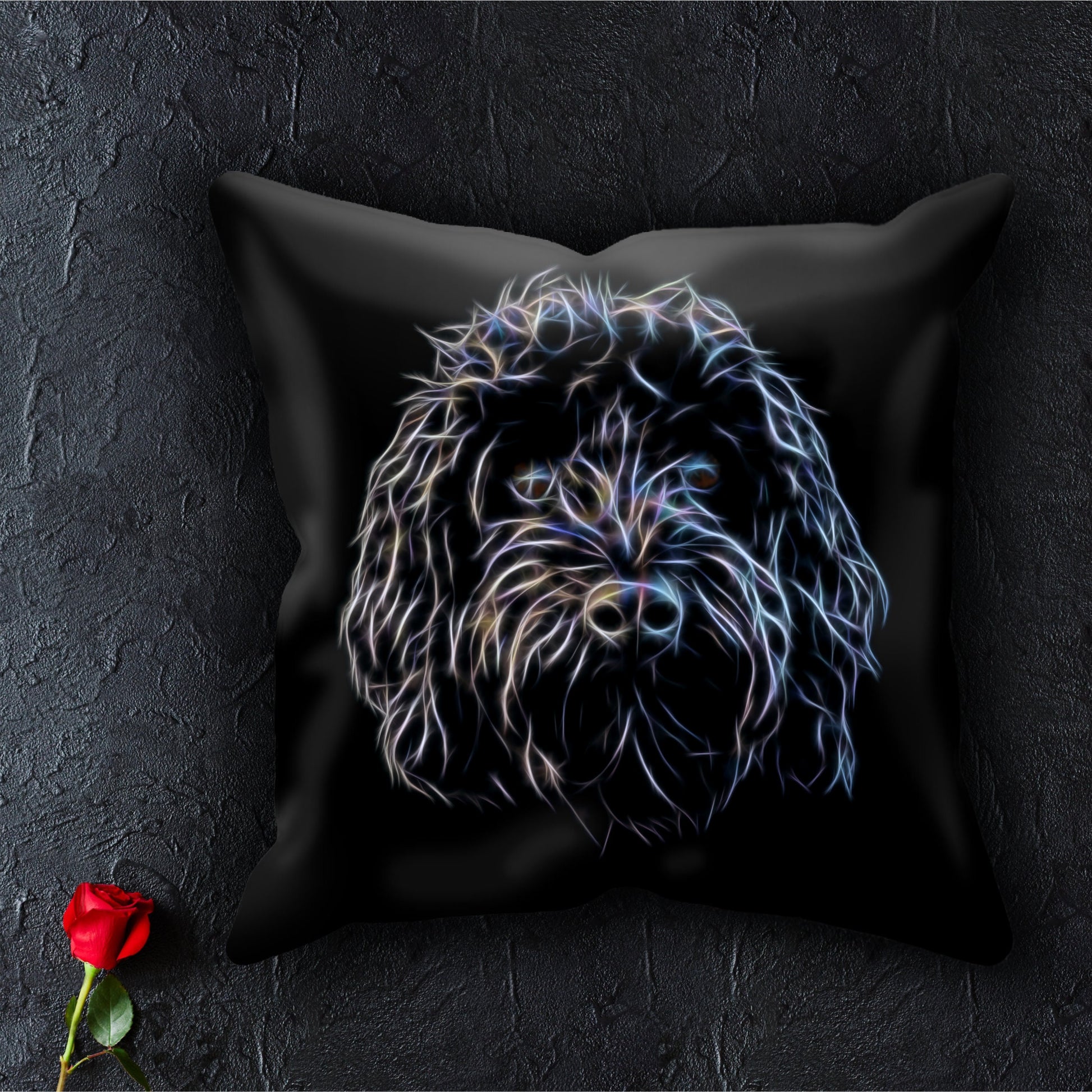 Black Cockapoo Cushion
