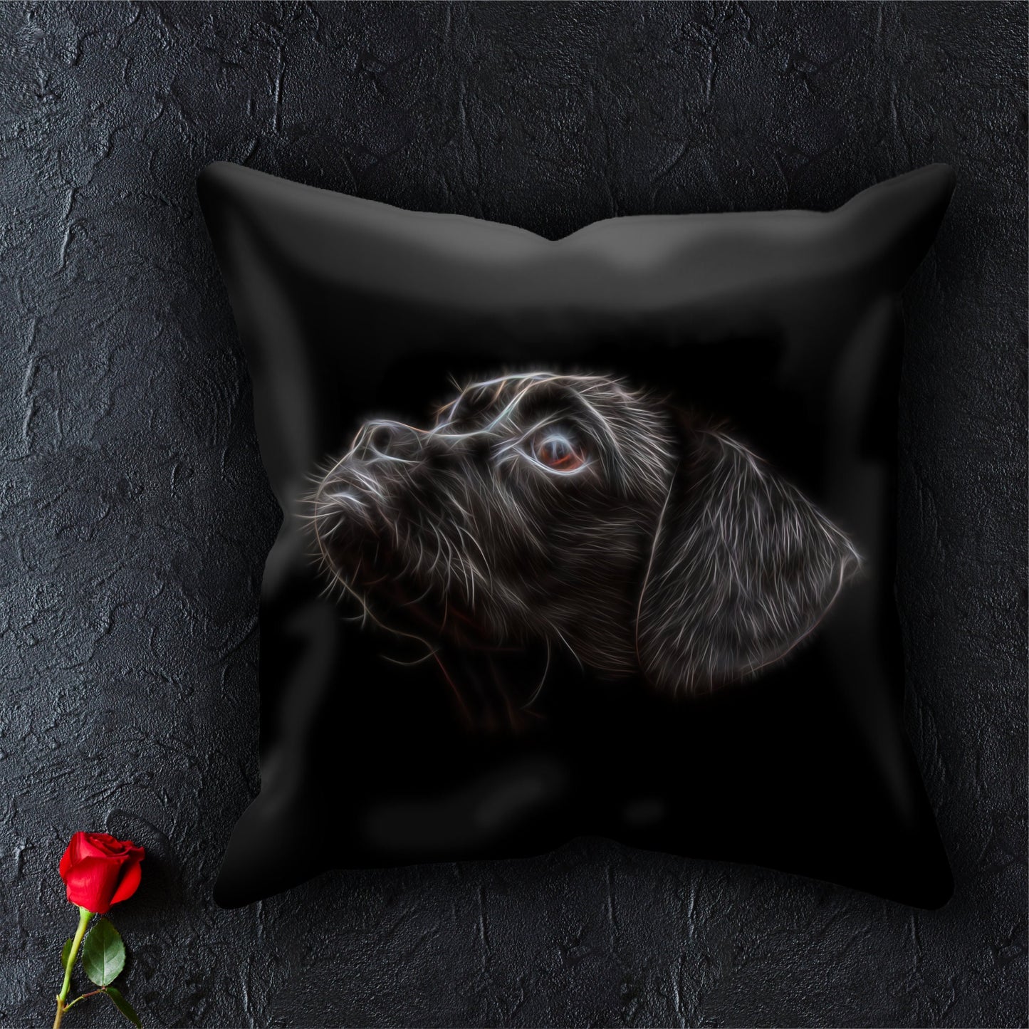Black Puggle Cushion