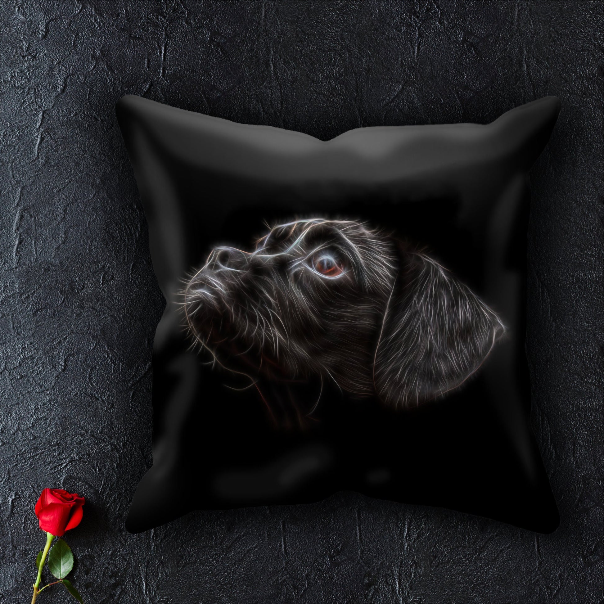 Black Puggle Cushion