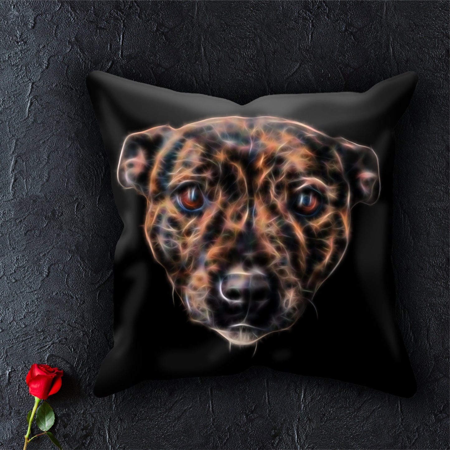 Brindle Staffordshire Bull Terrier Cushion