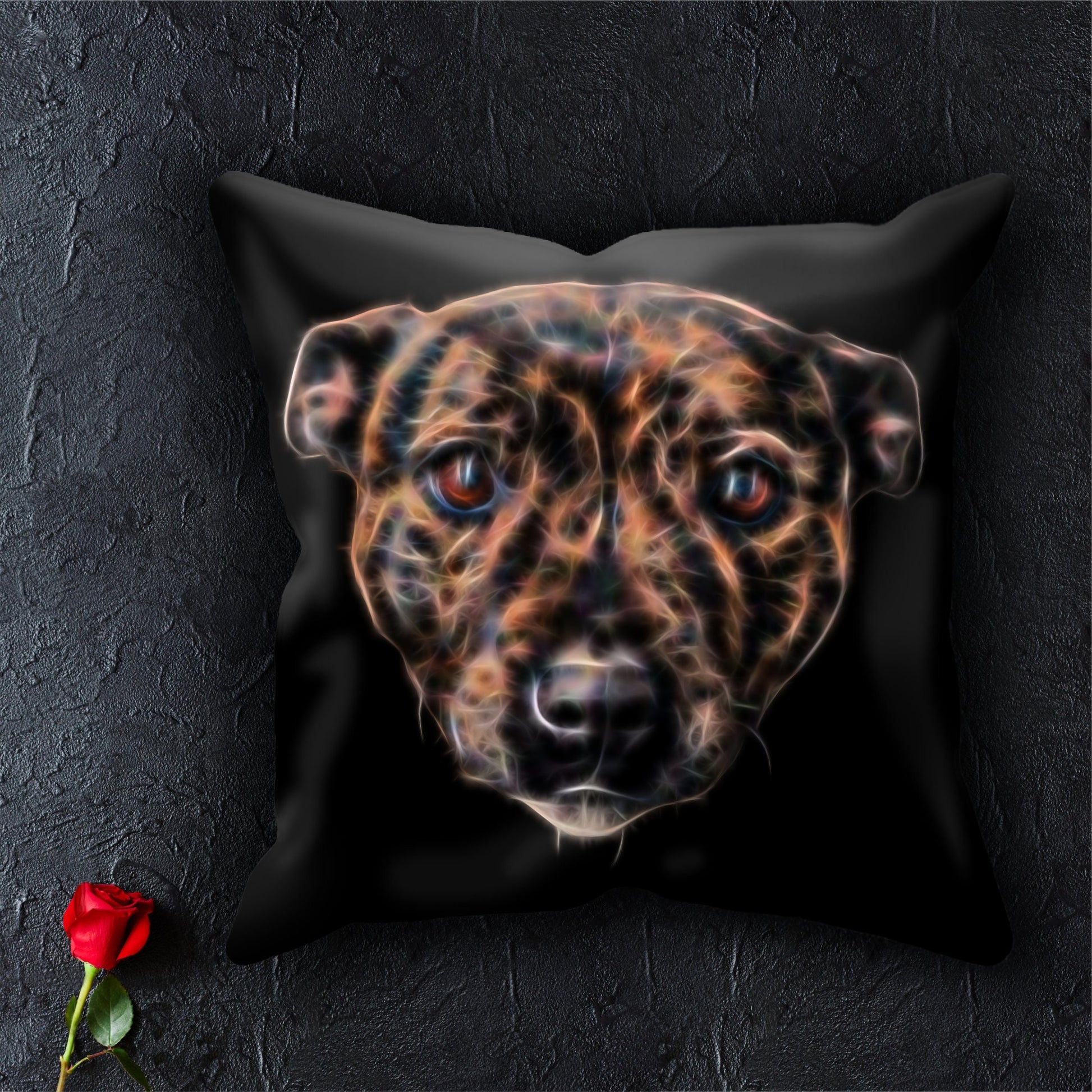 Brindle Staffordshire Bull Terrier Cushion