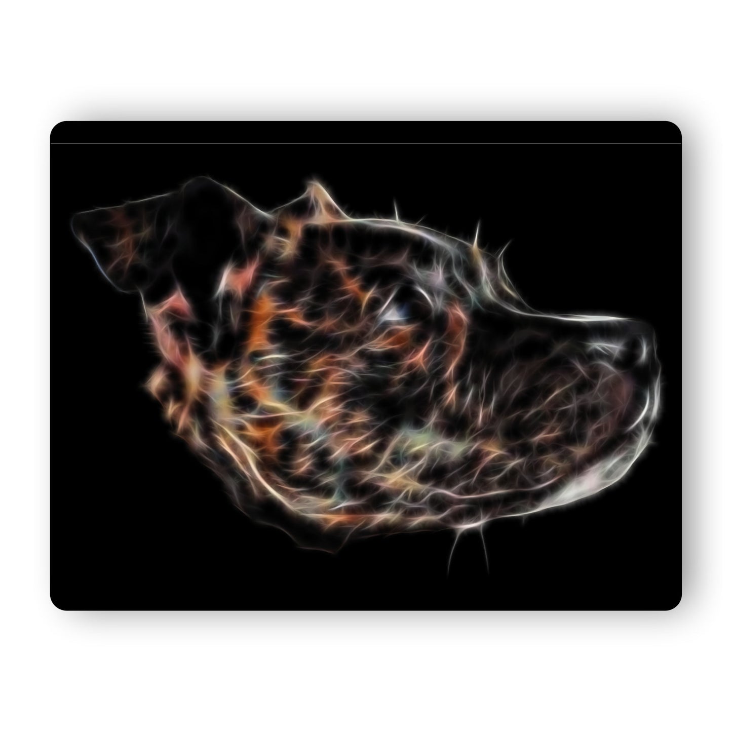 Brindle Staffordshire Bull Terrier Aluminium Metal Wall Plaque.