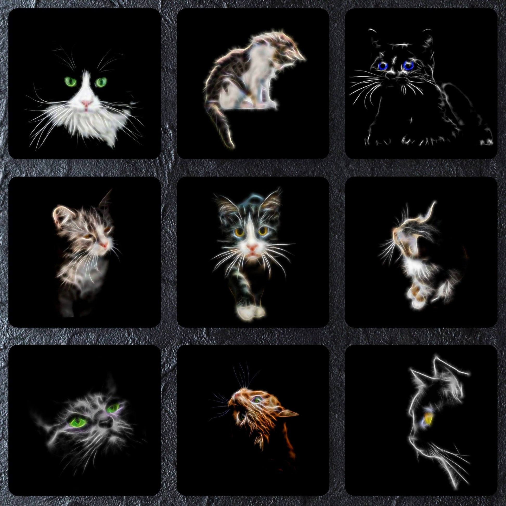 Any 2 Coasters and gift box from Fractal Artworks