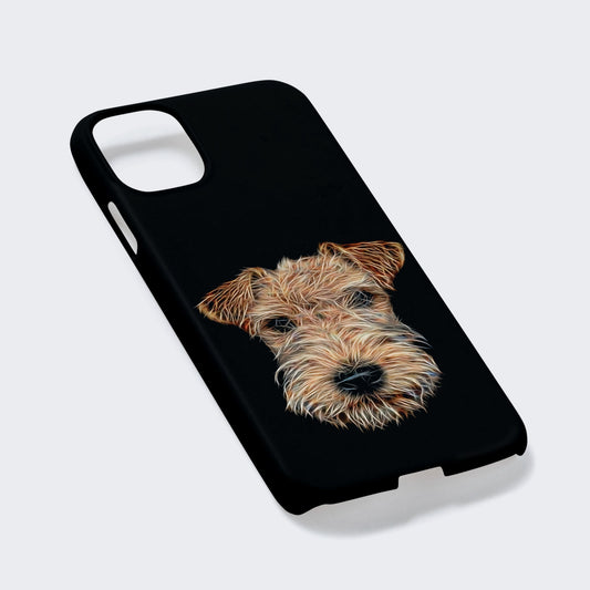 Lakeland Terrier Dog Phone Case with Stunning Fractal Art Design. For Samsung or iPhone, including iPhone 17 and Galaxy S24