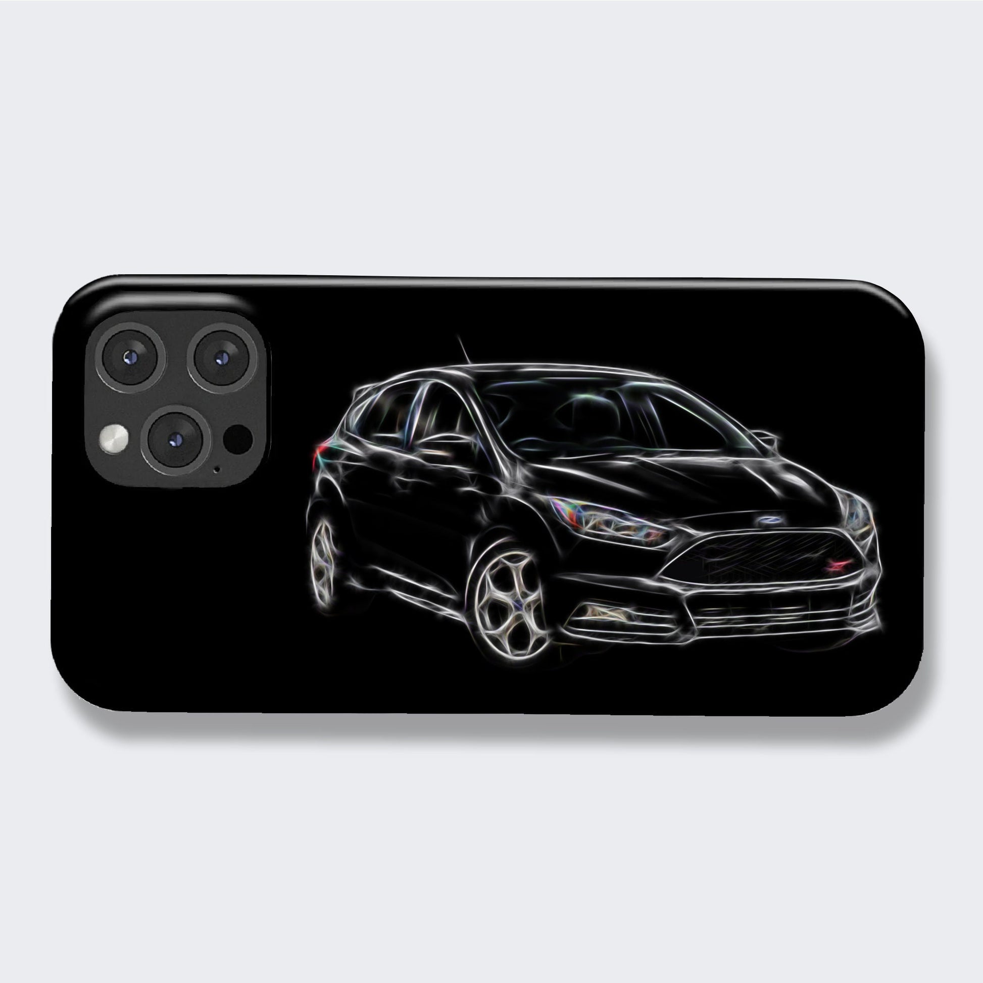 Ford Focus ST Car Phone Case with Stunning Fractal Art Design. For Samsung or iPhone including iPhone 17 and Samsung S25