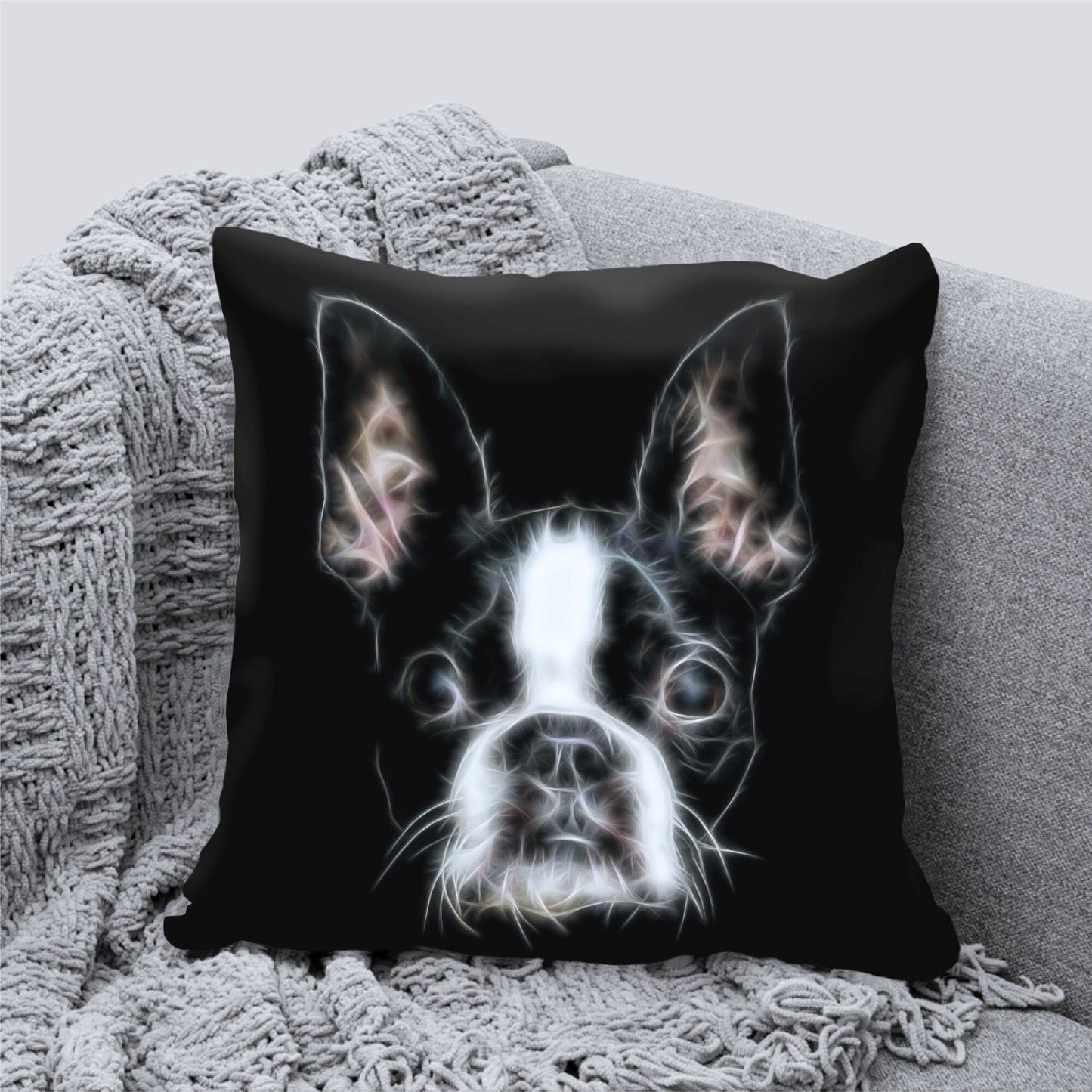 Boston Terrier Cushion