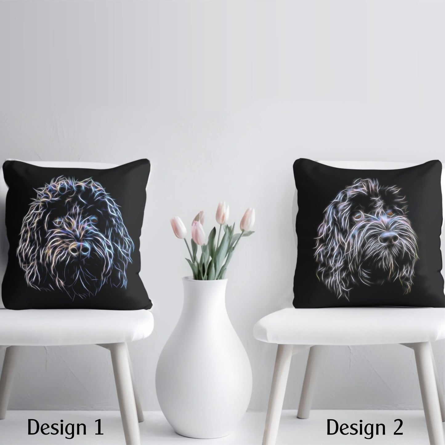 Black Cockapoo Cushion