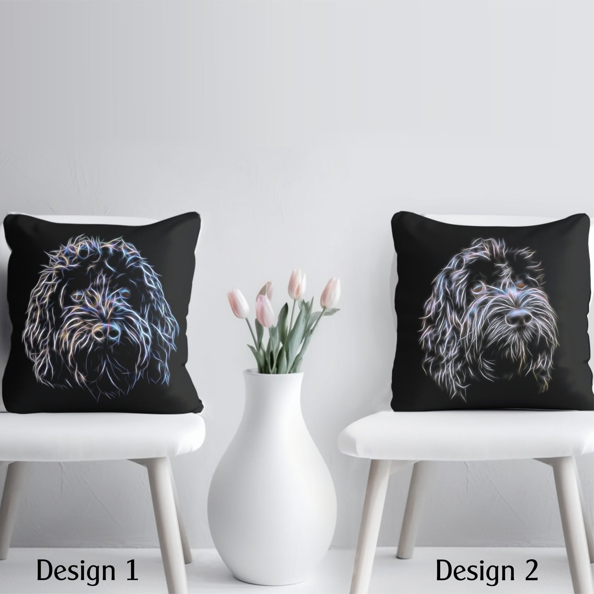 Black Cockapoo Cushion