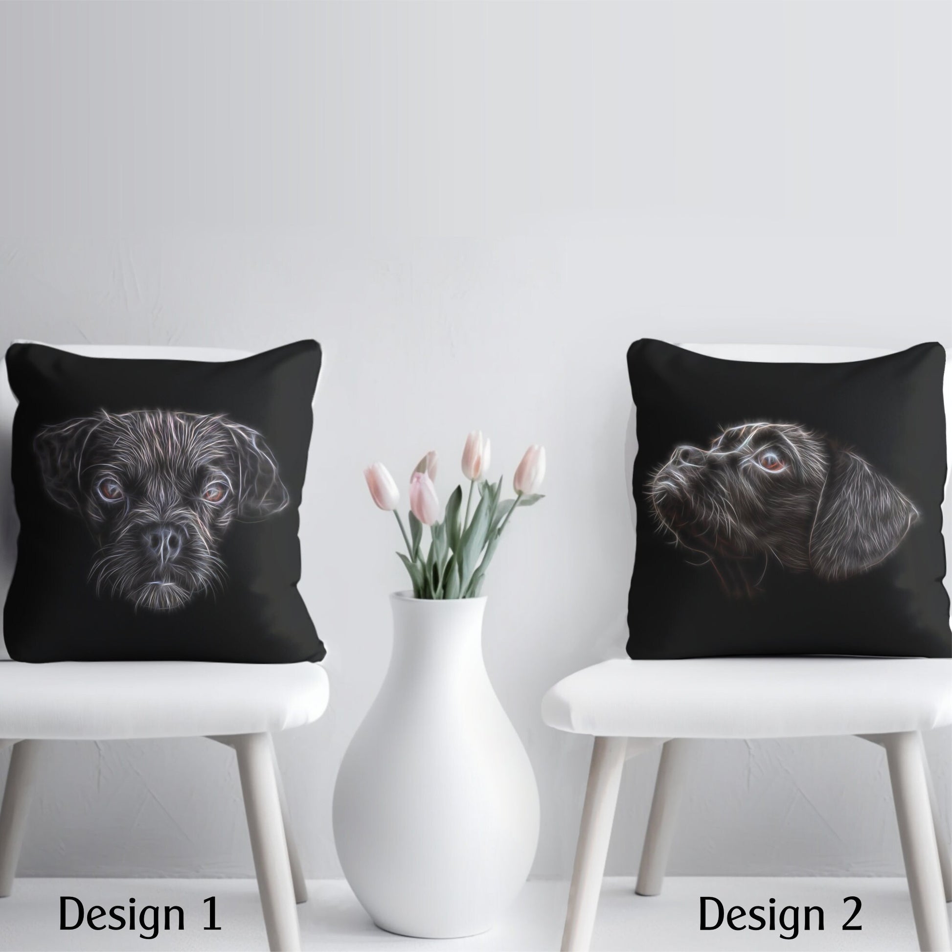 Black Puggle Cushion