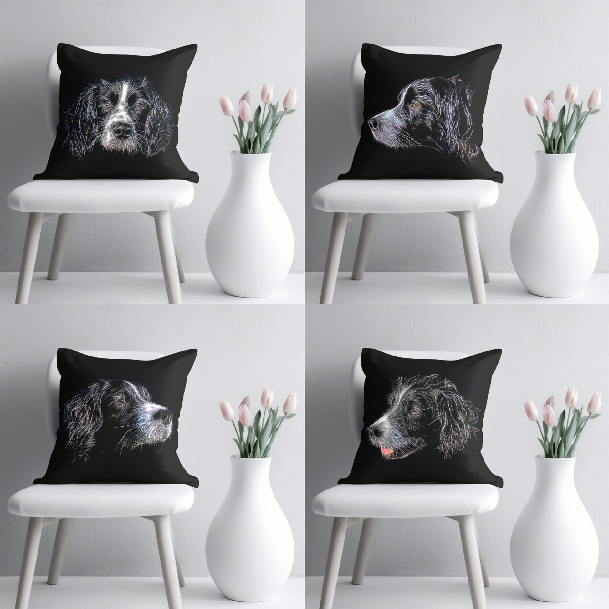Sprollie Cushion and Insert with Stunning Fractal Art Design
