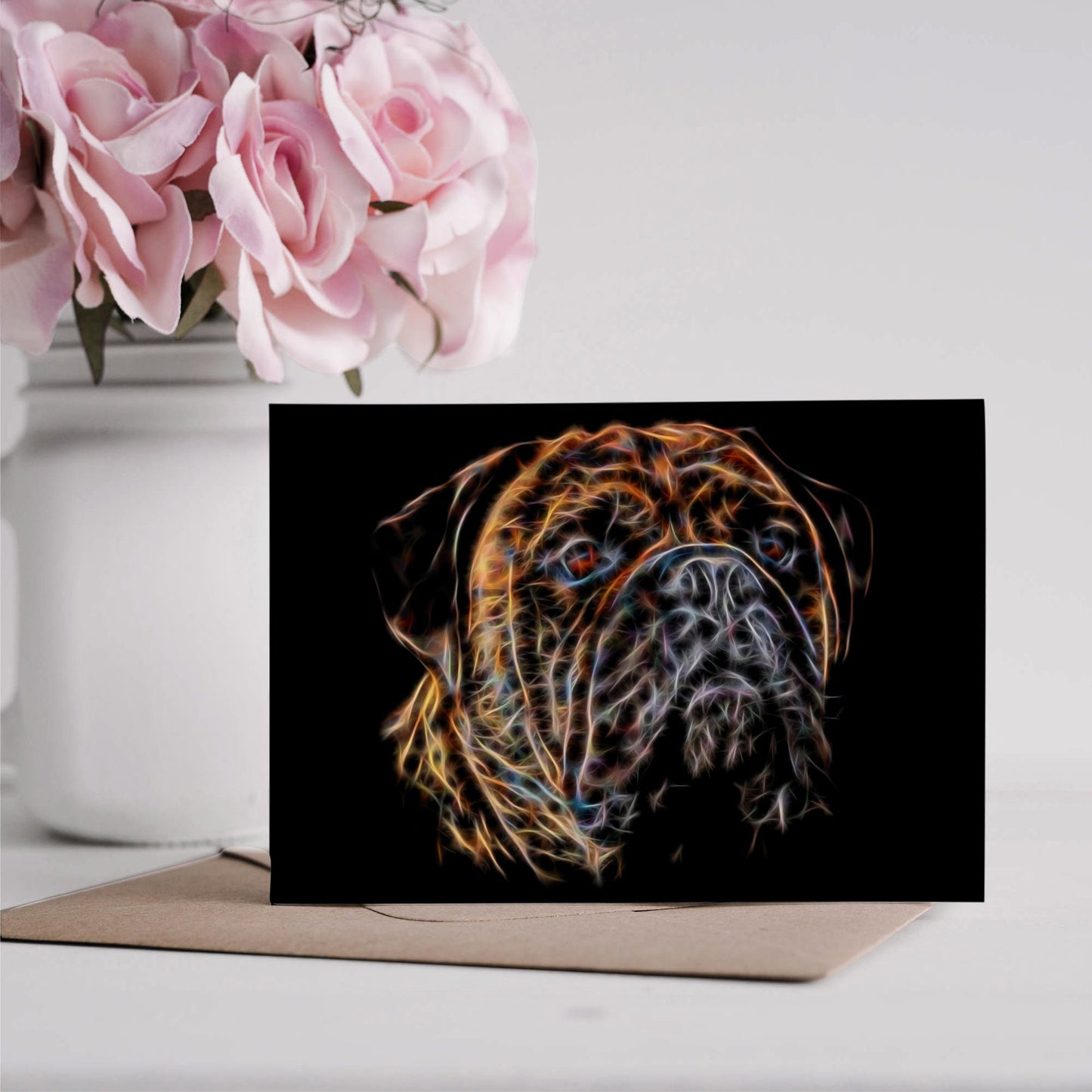 Brindle Bullmastiff Greeting Card