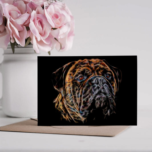 Brindle Bullmastiff Greeting Card