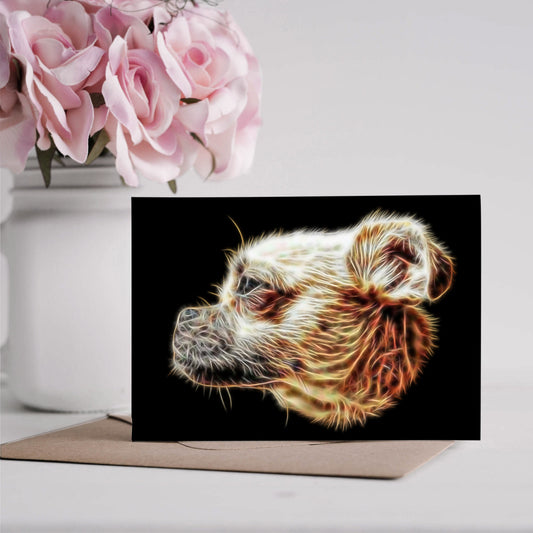 Chug Greeting Card with Stunning Fractal Art Design. Blank Inside for Birthdays or any other Occasion