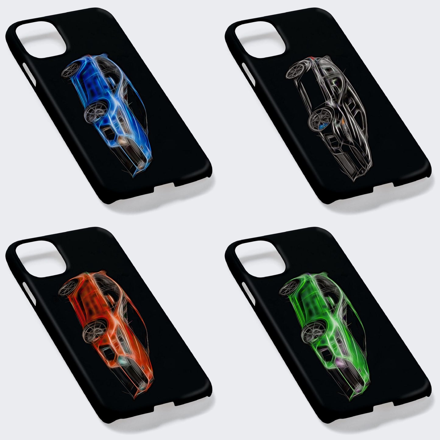 Ford Focus RS MK3 Car Phone Case with Stunning Fractal Art Design. For Samsung or iPhone including iPhone 17 and Samsung S25