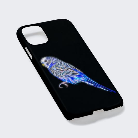 Bird Phone Case with Stunning Fractal Art Design. For Samsung or iPhone. Designs include Parrot Budgie Hawk Finch Eagle Cockatiel and more