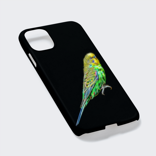 Bird Phone Case with Stunning Fractal Art Design. For Samsung or iPhone. Designs include Parrot Budgie Hawk Finch Eagle Cockatiel and more