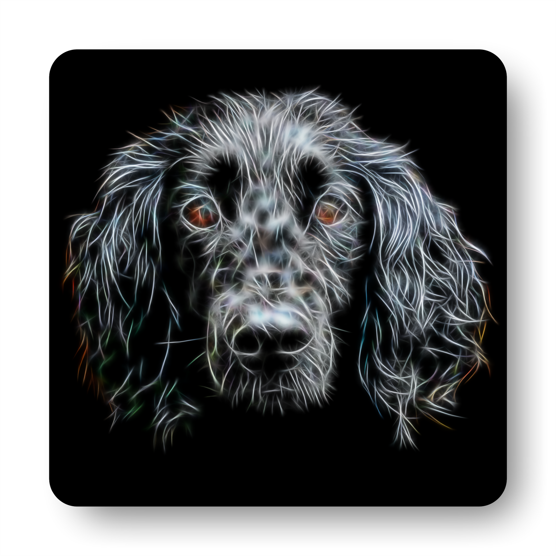 Black Working Cocker Spaniel Coaster