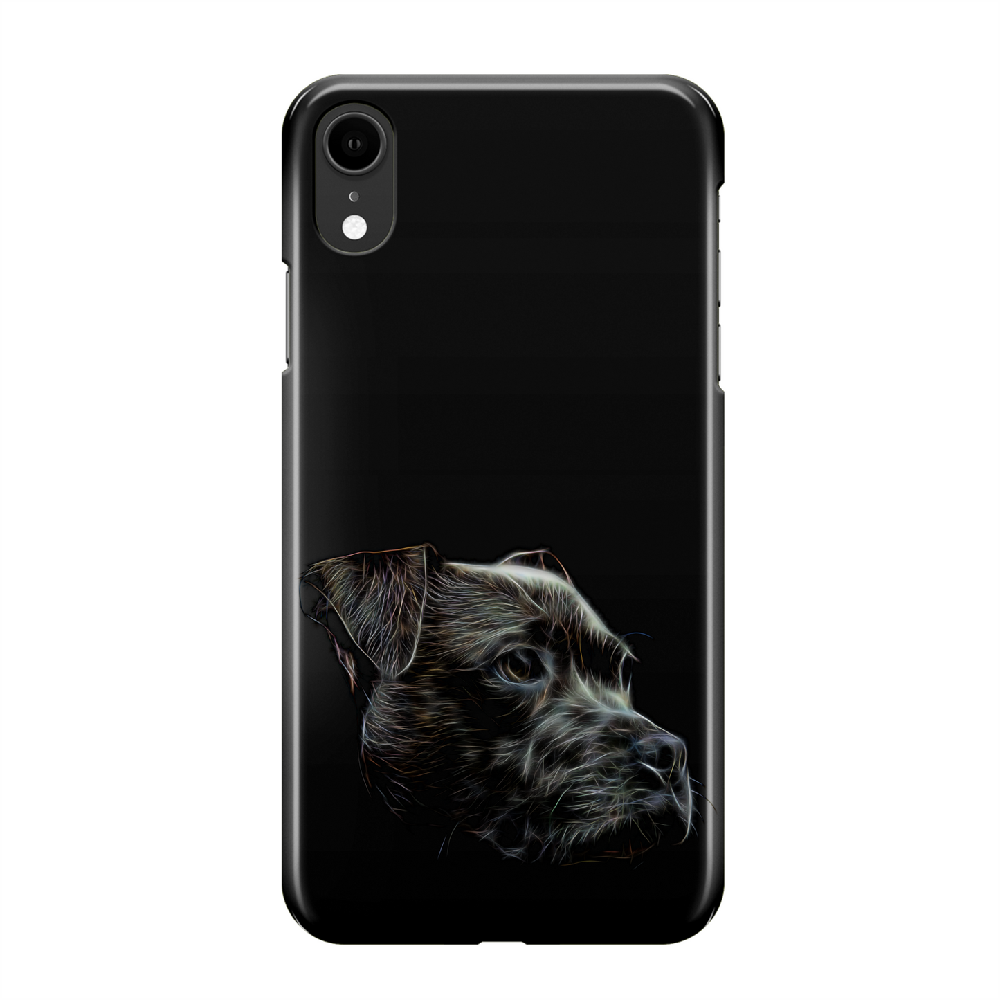 Black Staffordshire Bull Terrier Phone Case.  For iPhone or Samsung, Including iPhone 14 and Galaxy S22