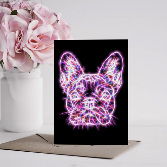 French Bulldog Greeting Card Blank Inside for Birthdays or any other Occasion