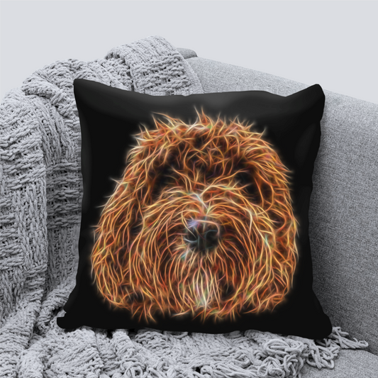 Red Labradoodle Cushion and Insert