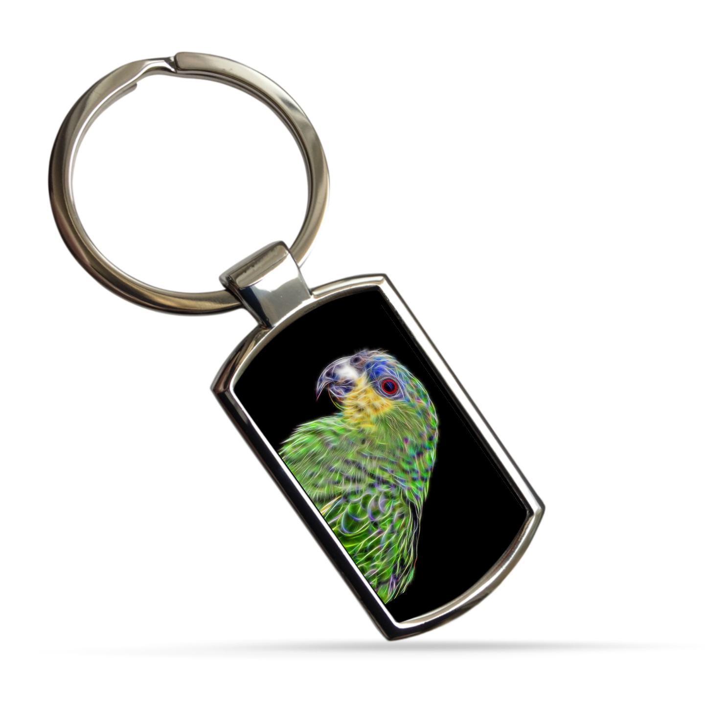 Bird Keychain including Parrots, Hawk, Finch, Eagle, and Budgie.