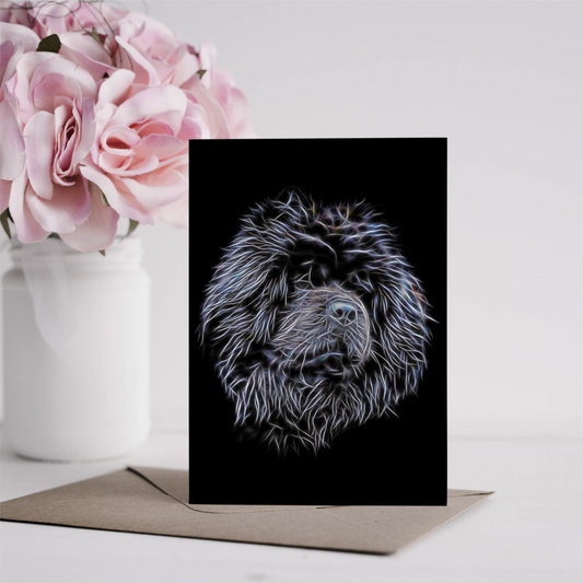 Black Chow Chow Greeting Card. Blank Inside for Birthdays or any other Occasion