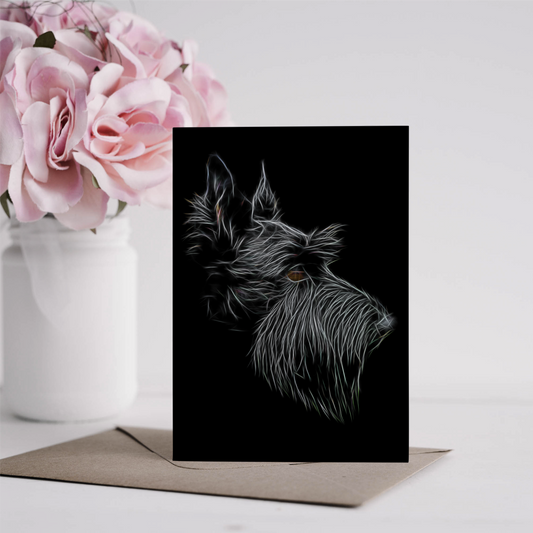 Scottish Terrier Greeting Card Blank Inside for Birthdays or any other Occasion