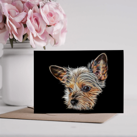 Chorkie Greeting Card Blank Inside for Birthdays or any other Occasion