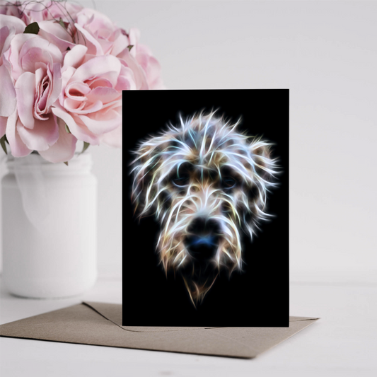 Irish Wolfhound Greeting Card Blank Inside for Birthdays or any other Occasion