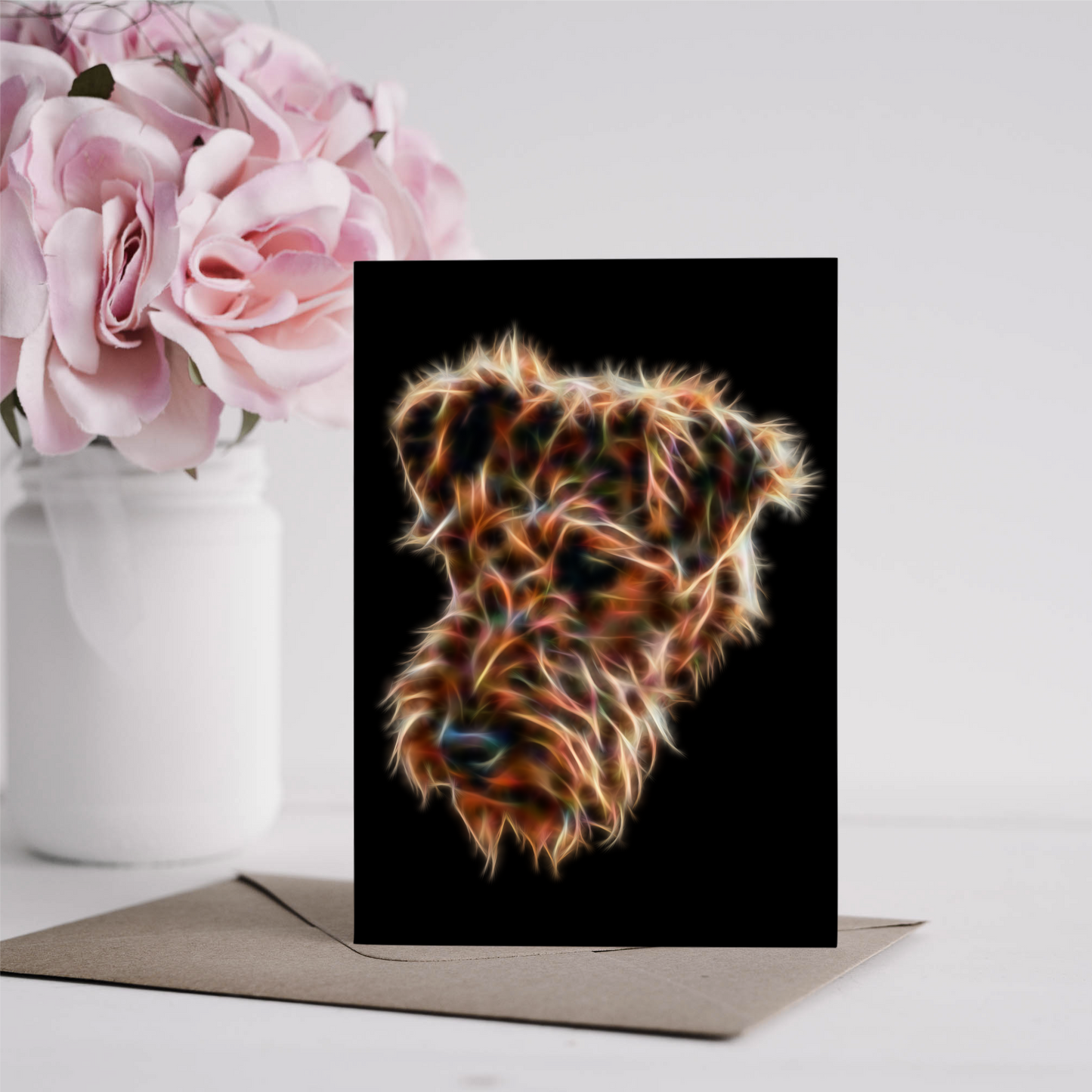 Airedale Terrier Greeting Card Blank Inside for Birthdays or any other Occasion