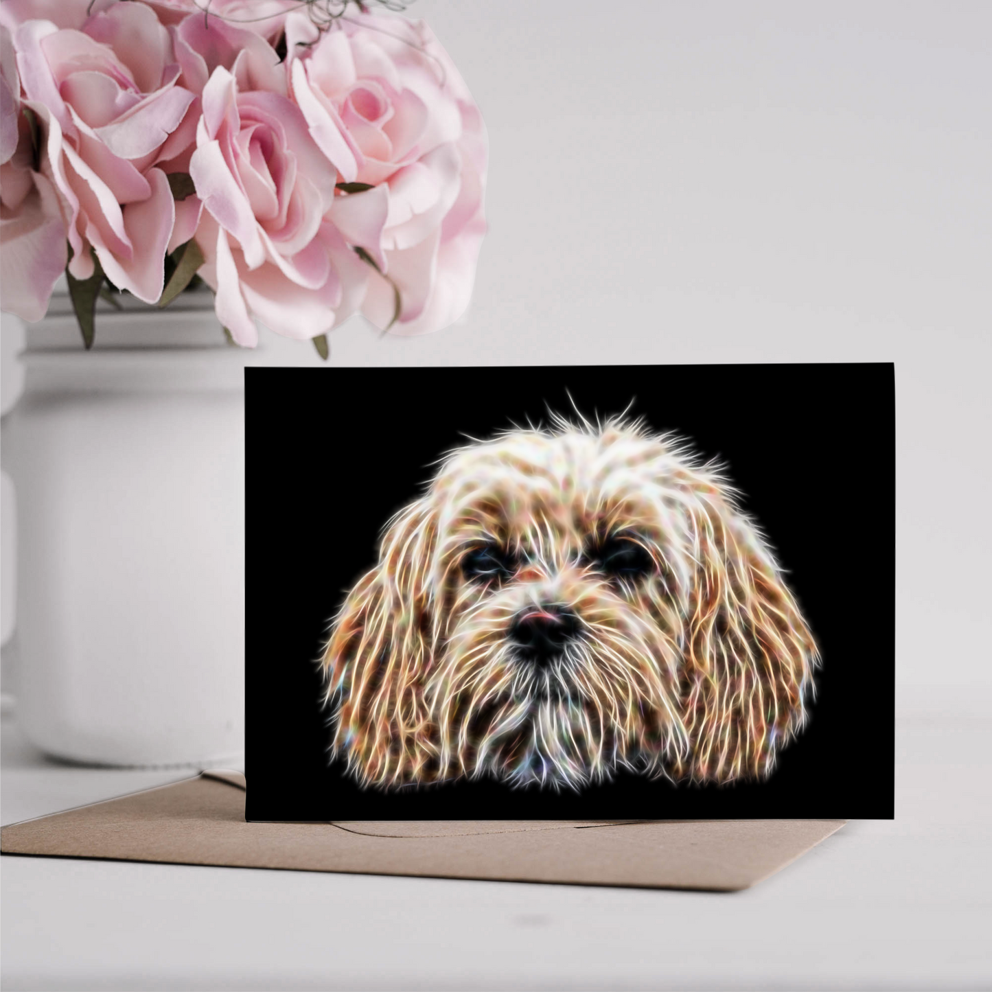 Cavachon Greeting Card Blank Inside for Birthdays or any other Occasion
