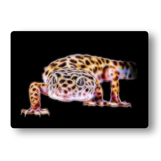 Leopard Gecko Metal Wall Plaque