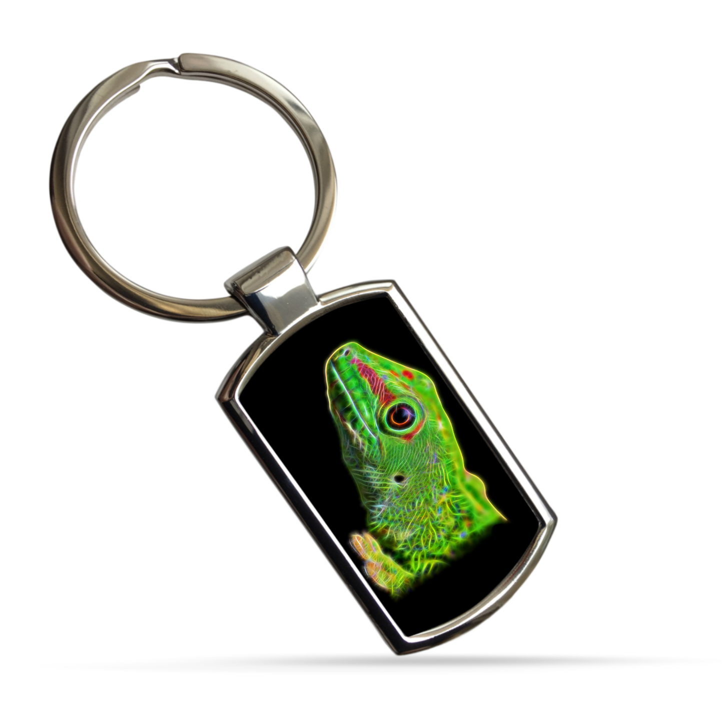 Reptile Metal Rectangle Keyrings