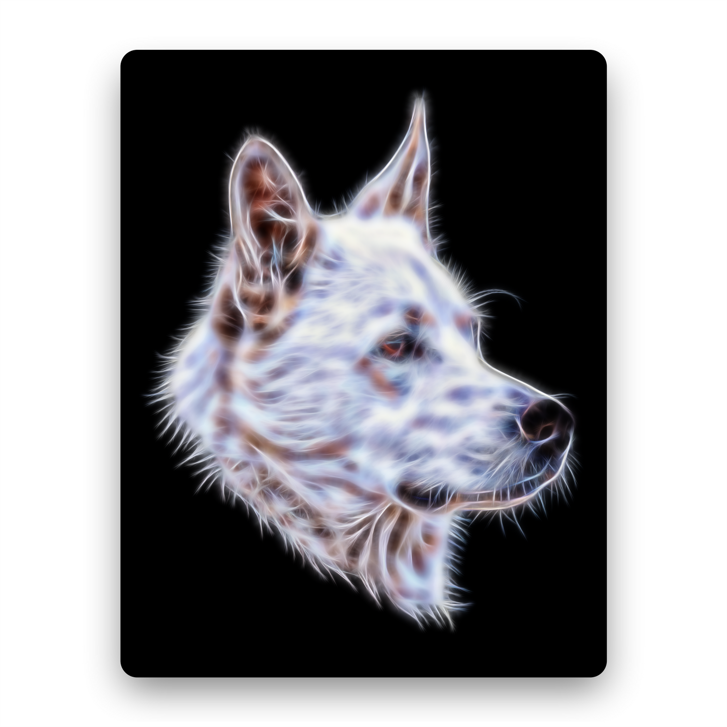 White German Shepherd Metal Wall Plaque, Perfect Dog Lover Gift