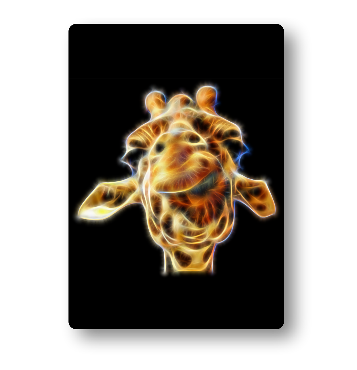 Giraffe Metal Wall Plaque